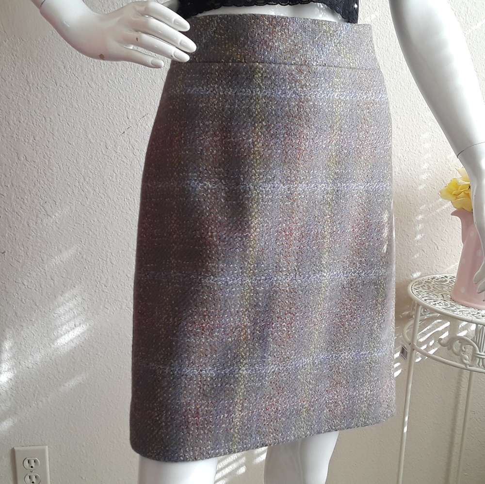 N/WOT J. Crew plaid wool skirt size 4/S-M